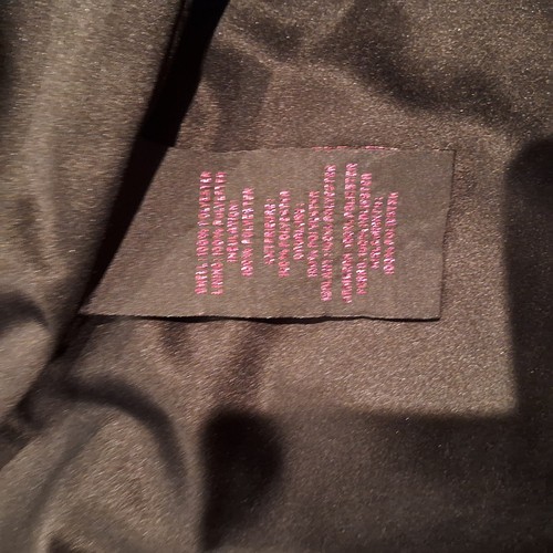 Womens Black Quilted Hearts Full Snap Down BETSEY JOHNSON Winter Coat Size Small - Picture 20 of 24