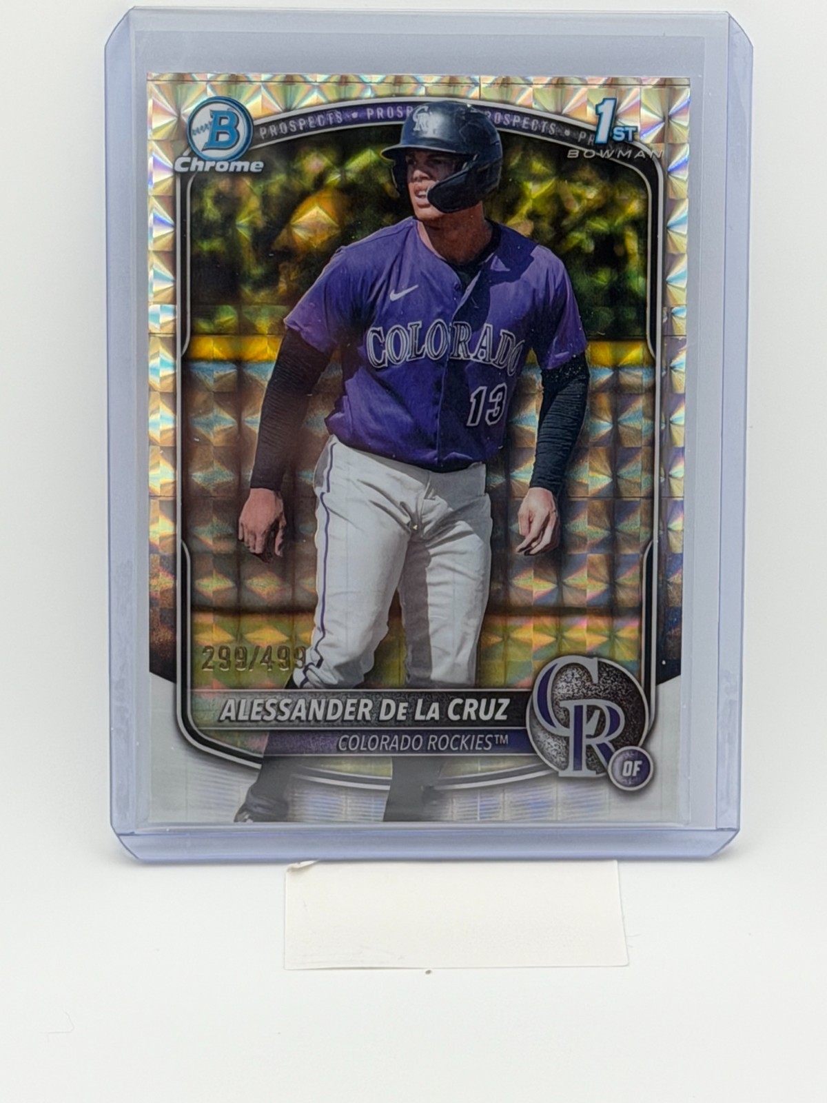 2025 Bowman Chrome ALESSANDER DE LA CRUZ #BCP-219 Geometric Refractor /499