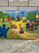 Vintage Sesame Street Colors 2 Sided Placemat 2002 Learn Colors 