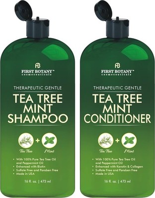 First Botany Tea Tree Mint Shampoo & Conditioner - 16 fl oz ea