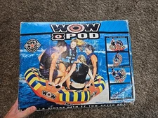 New WOW Sports 4 Pod - 4 Person Towable Boat Tube 12-1070 Brand New In Box.