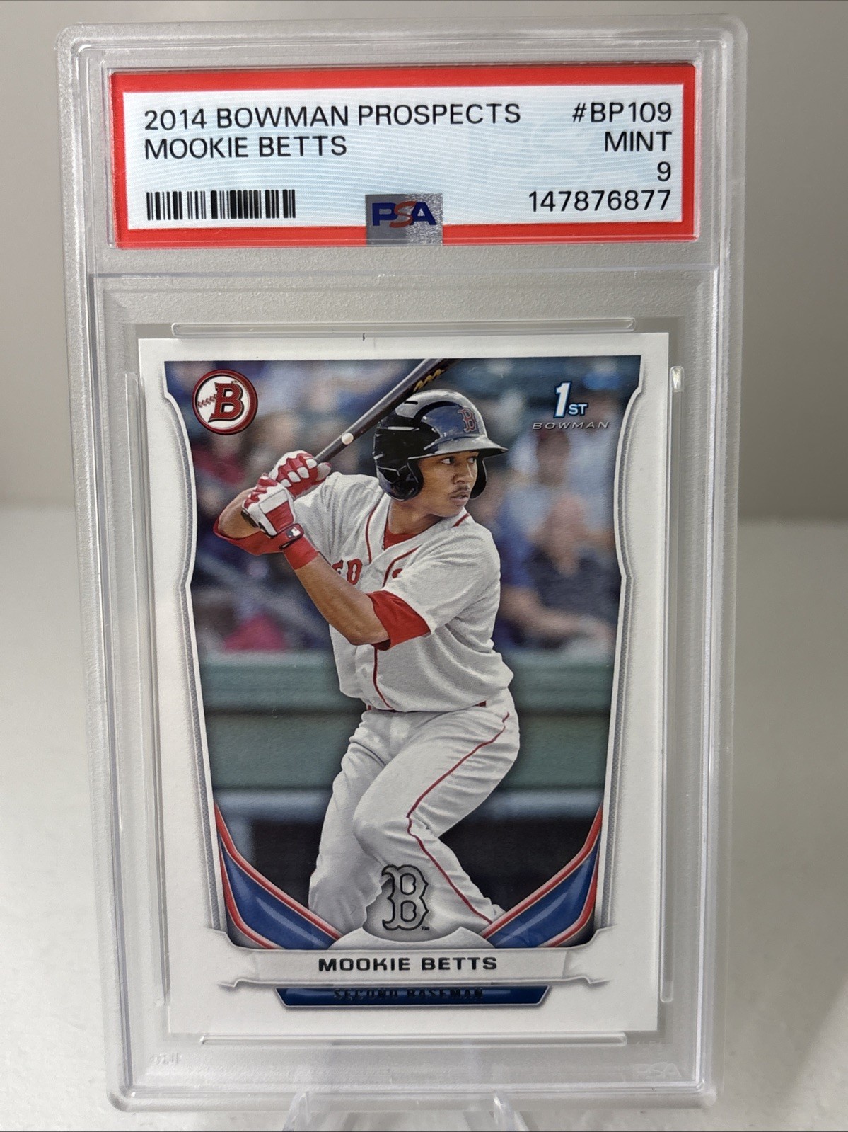 2014 Bowman Prospects Mookie Betts #BP109 PSA 9