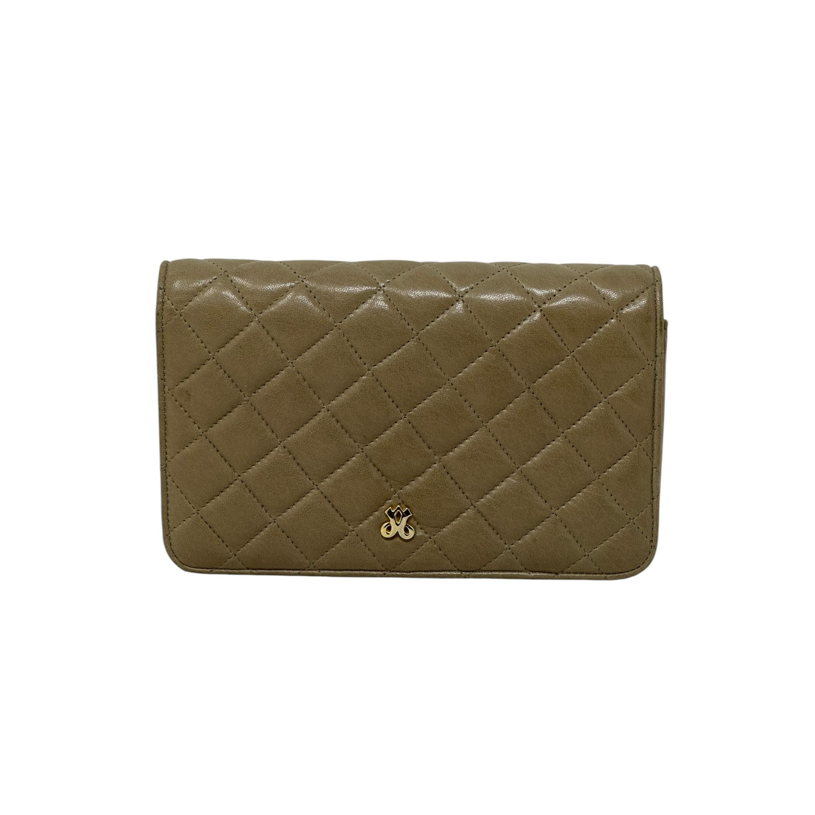 Jay Herbert Tan Leather Quilted Small Purse - image 12