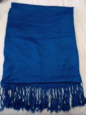 Pashmina Scarf Wrap Shawl Teal 70 Pashmina Wool, 30 Silk. Soft And Luxurious