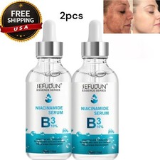 2-pk B3 Niacinamide Face Serum Brightening Skin Anti Dullness, 30ml  USA Stock 