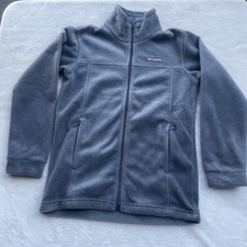 Columbia Boys  Steens Mountain  II Fleece Jacket Gray Sz M 10-12 