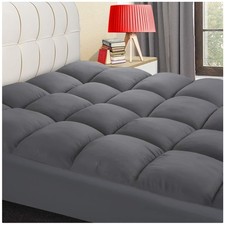 Breathable Cooling Mattress Pad - Soft Pillowtop Protector