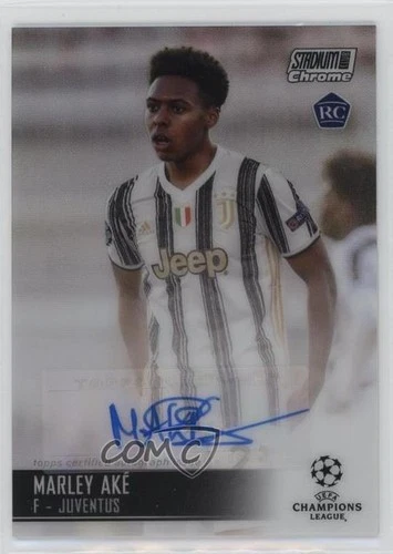 2020-21 Topps Stadium Club Chrome UCL Marley Ake #CA-MA Rookie Auto RC 1d59