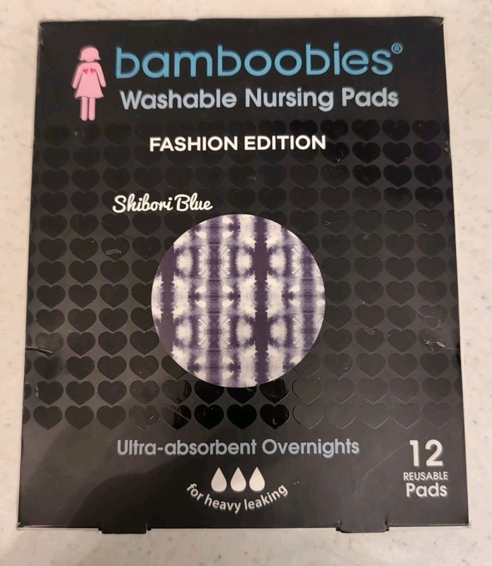 Bamboobies-Ultra Absorbent Overnights 12 pack - Reusable for heavy leaking, 