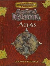 KINGDOMS OF KALAMAR ATLAS (DUNGEONS & DRAGONS) By Bob Burke & Brian Jelke *VG+*