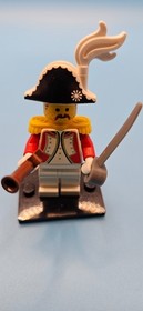 LEGO Imperial Guard ADMIRAL Minifigure pi074 w/Weapons from 6271