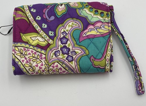 VERA BRADLEY Your Turn Smartphone Wristlet Heather Purple Turn Lock - Picture 2 of 8