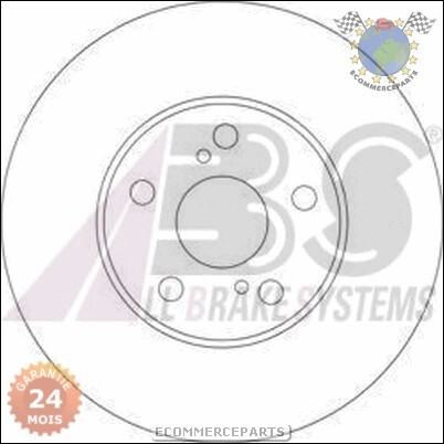 Jeu De 2 Disques De Frein Avant Pour Ford Capri Essence 1968-1974 - Neufs