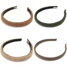 Limido Fashion Headband Women Fuzzy Wool Leather Style Boho Chic Made in Italy