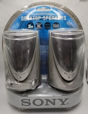 Sony SRS-A27 Desktop Speakers Walkman 3.5mm Audio Input Vintage PC