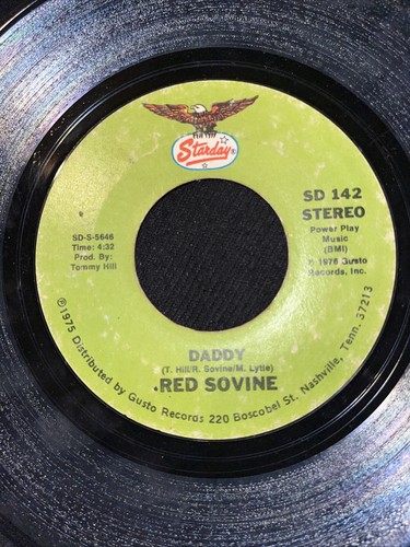 RED SOVINE TEDDY BEAR / DADDY 45 RPM 7" RECORD - Foto 2 di 4