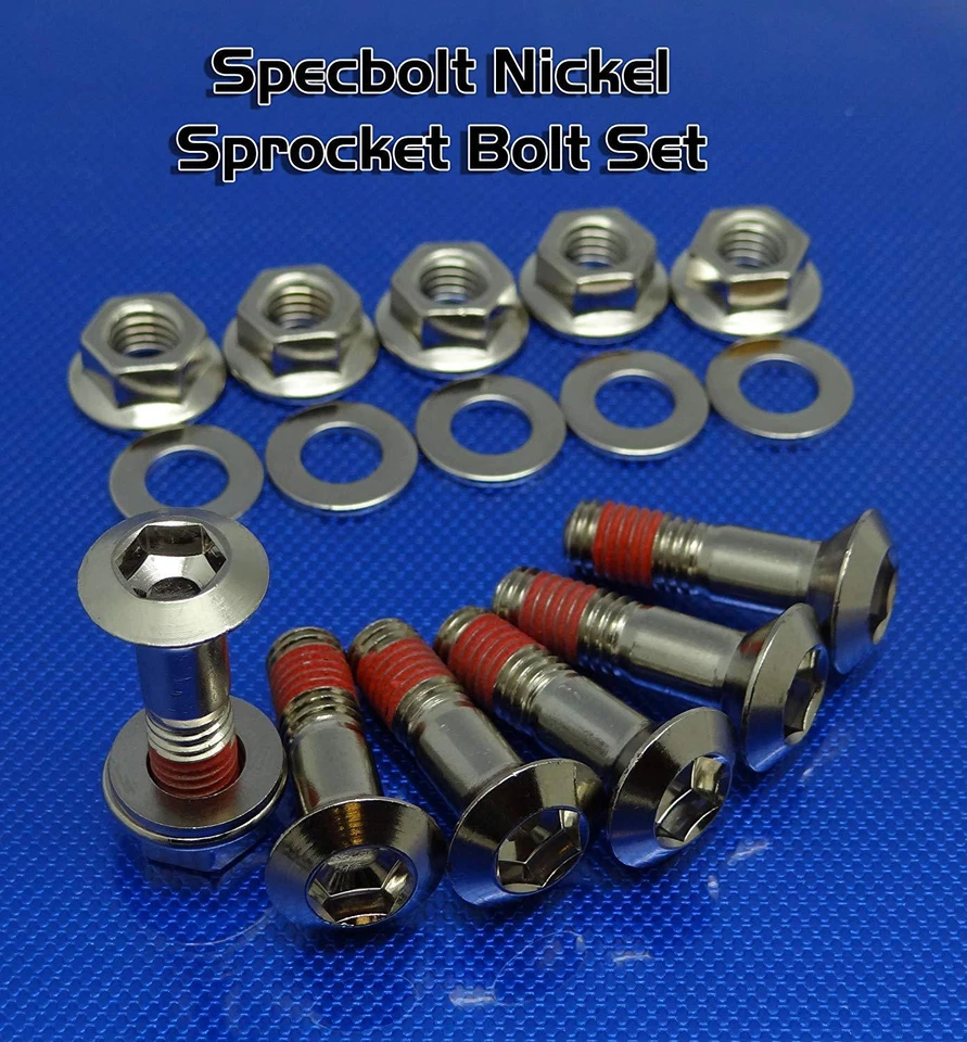 YZ80 YZ125 YZ250 Kit de pernos de níquel Yamaha pernos de carrera de fábrica aspecto de titanio Foto 4 de 4