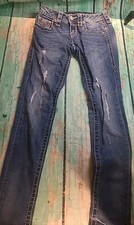 Rock Revival Jeans Womens 26 Blue Denim Aileen Skinny Jeans Pants 26 X 31