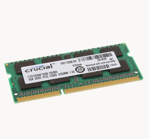 8GB Crucial 2X 4GB 4G PC3L-12800S SODIMM RAM Laptop Memory DDR3L 1600Mhz Intel # - Picture 4 of 10