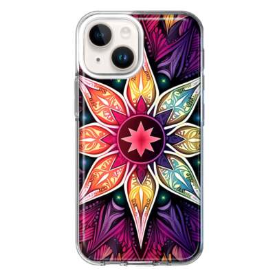 For Apple iPhone 14 Plus Shockproof Case Mandala Geometry Star