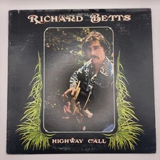 Richard Betts Highway Call LP Vinyl Capricorn CP 0123 Allman Bros w/Poster