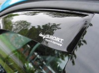 ClimAir Windabweiser Regenabweiser Vorne Schwarz Passend FüR VW Golf 7 3-TüRer
