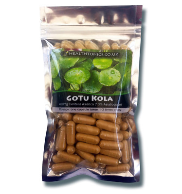 Gotu Kola Extrakt (12:1 entspricht 4.800mg), 30-90 vegetarische Kapseln