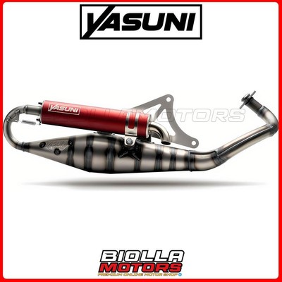 TUB317-3R YASUNI C10 RED DERBI GP1 RACING / REVOLUTION 50CC LC MUFFLER - PIAG