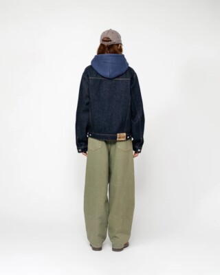 Stussy TRUCKER JACKET RINSED INDIGO Size L Yd | eBay