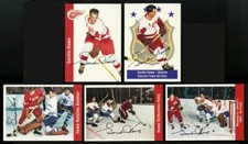 5 DIFFERENT PARKHURST GORDIE HOWE HOCKEY CARDS AUTOGRAPHED HQ SIGNED IN PERSON