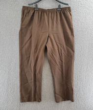 Alfred Dunner Plus Size Classic Pull-On Straight-Leg Pants Women's 22W Brown