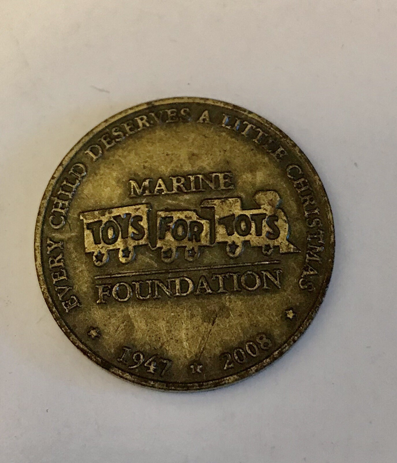 U.S. Marine Corps Toys For Tots Metal Token Coin 19472008 eBay