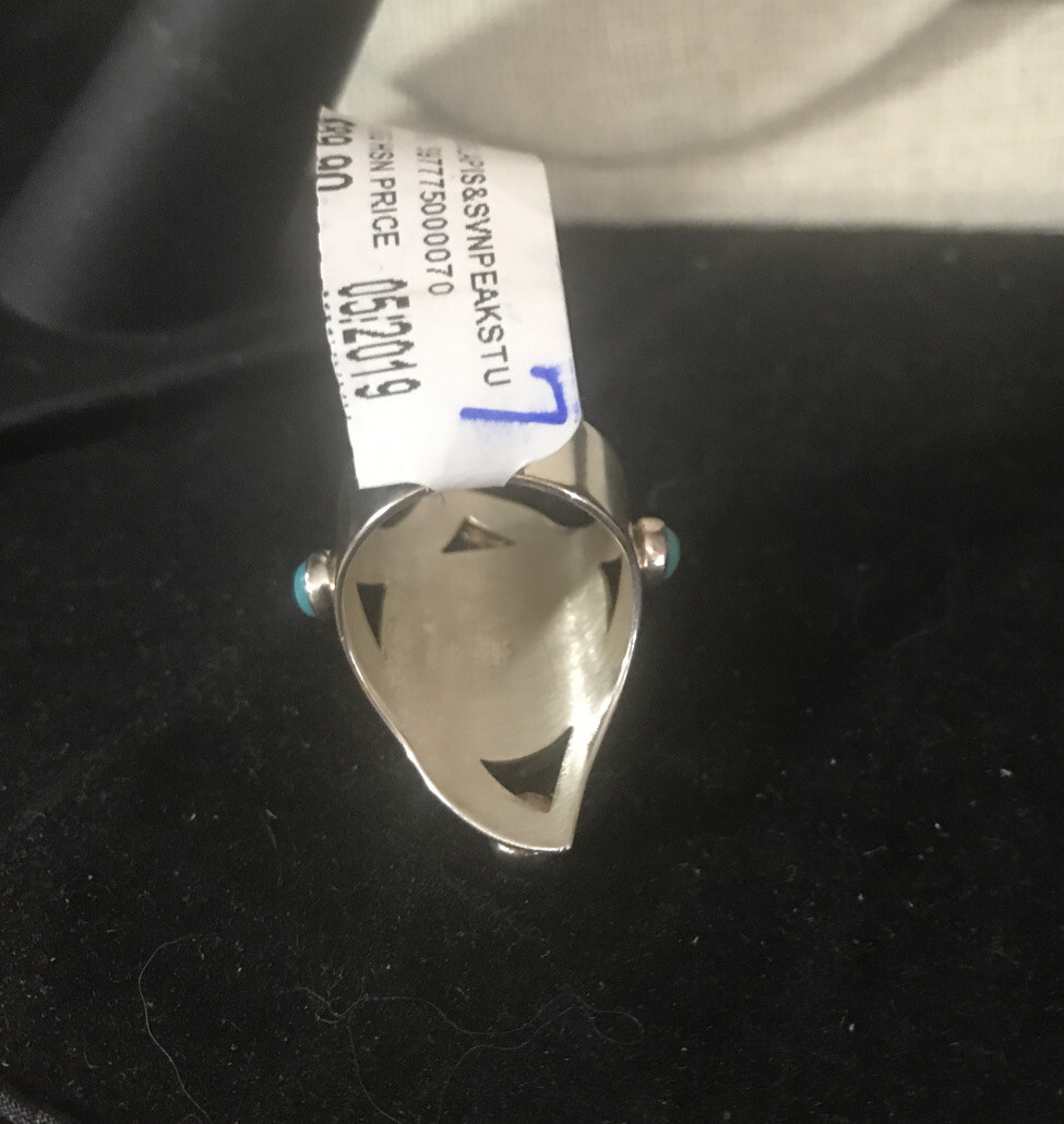 Jay King Seven Peaks Turquoise and Lapis Sterling Silver Ring Size 6 ...