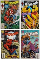SPIDER-MAN 4-ISSUE COMIC BOOK LOT! #5 17 44 55! TODD MCFARLANE! THANOS! SCARLET!