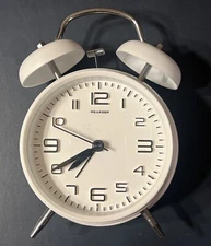 Peakeep 4” Loud Alarm Clock, Twin Bell, Backlight, Battery Operated