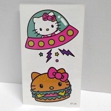 Hello Kitty Temporary Tattoos for Kids - Waterproof, Easy to Apply, 3