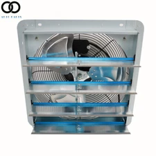 16 Inch Shutter Exhaust Fan Wall Mounted Automatic Aluminum Attic Fan