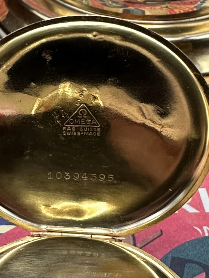 Reloj Bolsillo Omega Oro 18k Relleno Foto 4 de 4