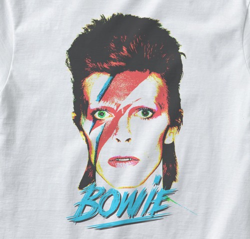 ziggy stardust david bowie womens white tank top t-shirt new!