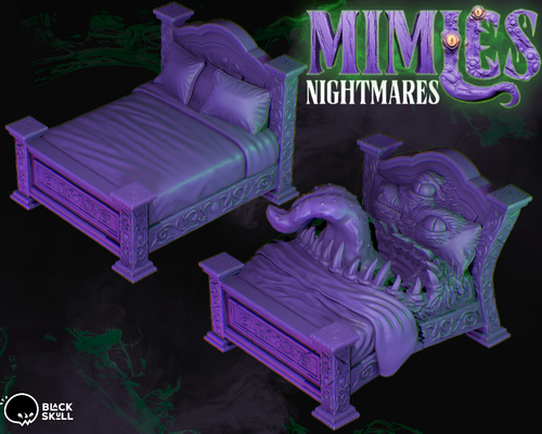 Mimic Bed Set Miniature Nightmare Bed Figure For RPG Like D&D 5E Pathfinder DSA - 第 4/10 張圖片