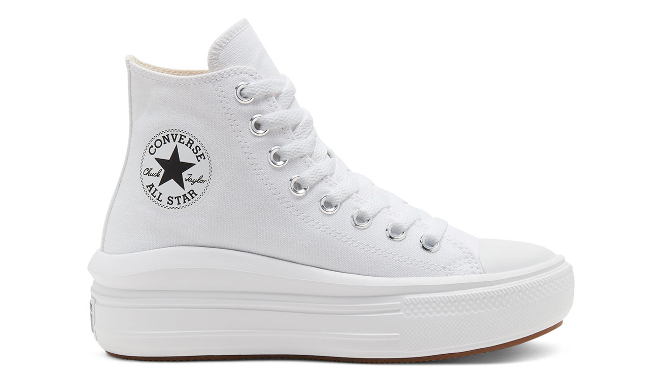 Converse Chuck Taylor All Star Move Platform Trainer Womens White | eBay