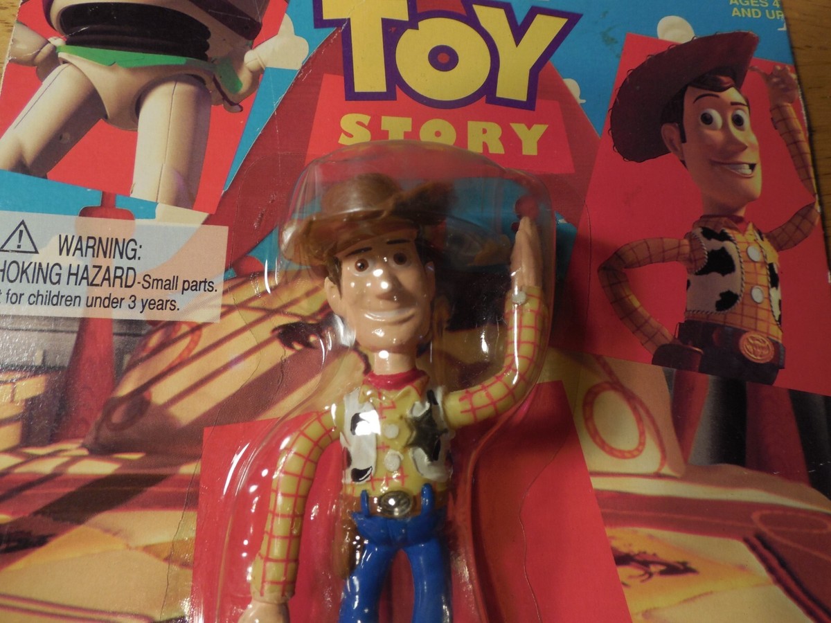 Vintage 95 Toy Story Woody Bendy Bendable Pixar Disney Sealed Card