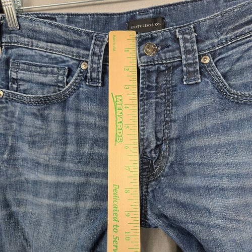 Jeans plateados para hombre 31x32 (se adapta a 32x30) Eddie denim elástico azul recto - Imagen 4 de 8
