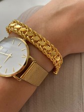 Arpa Gersten Damen Armband Gold 22 Karat Pullu Bileklik Altin Burma Bilezik