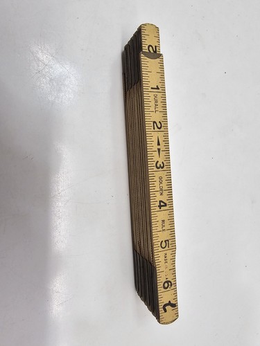 Vintage Wooden Folding Extension Ruler - Picture 2 of 4