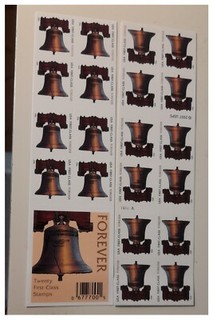 4 BOOKLETS) US Postage 80 FOREVER STAMPS US Liberty Bell $62.40 Value