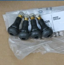 4x BMW Porsche BBS Short Air Valve Stems OEM Genuine Factory