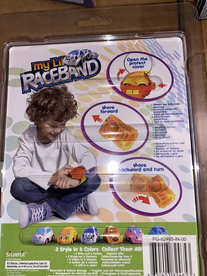 RC Kitten My Lil' Racer Raceband Vehicle car Yellow 2" x 1.25" Silverlit Cat - Image 2 of 3