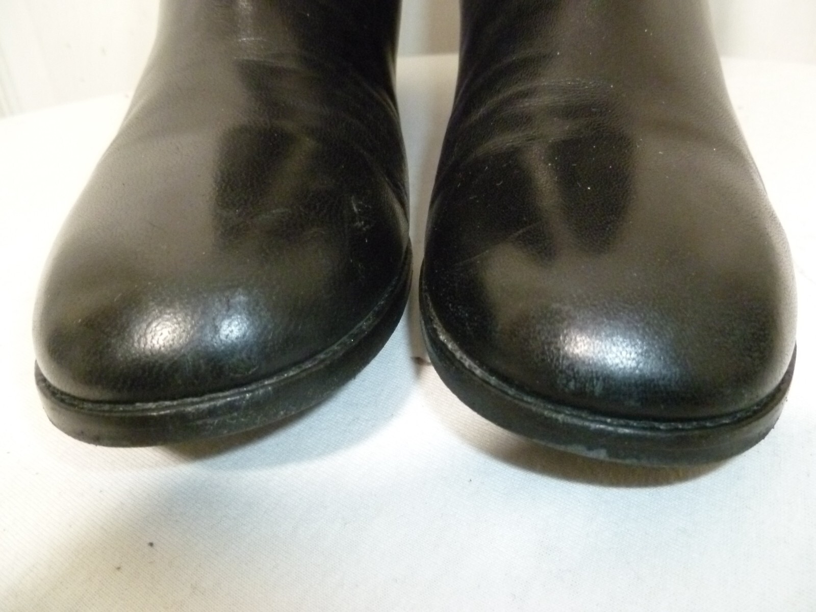 YVES SAINT LAURENT STIVALETTI PIATTI DONNA NERI MORBIDI IN PELLE 371⁄2 US 7