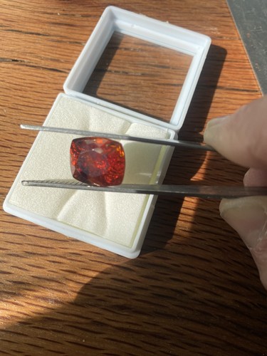 15.03 Ct Fiery Red/Orange Sphalerite Untreated - Picture 6 of 15